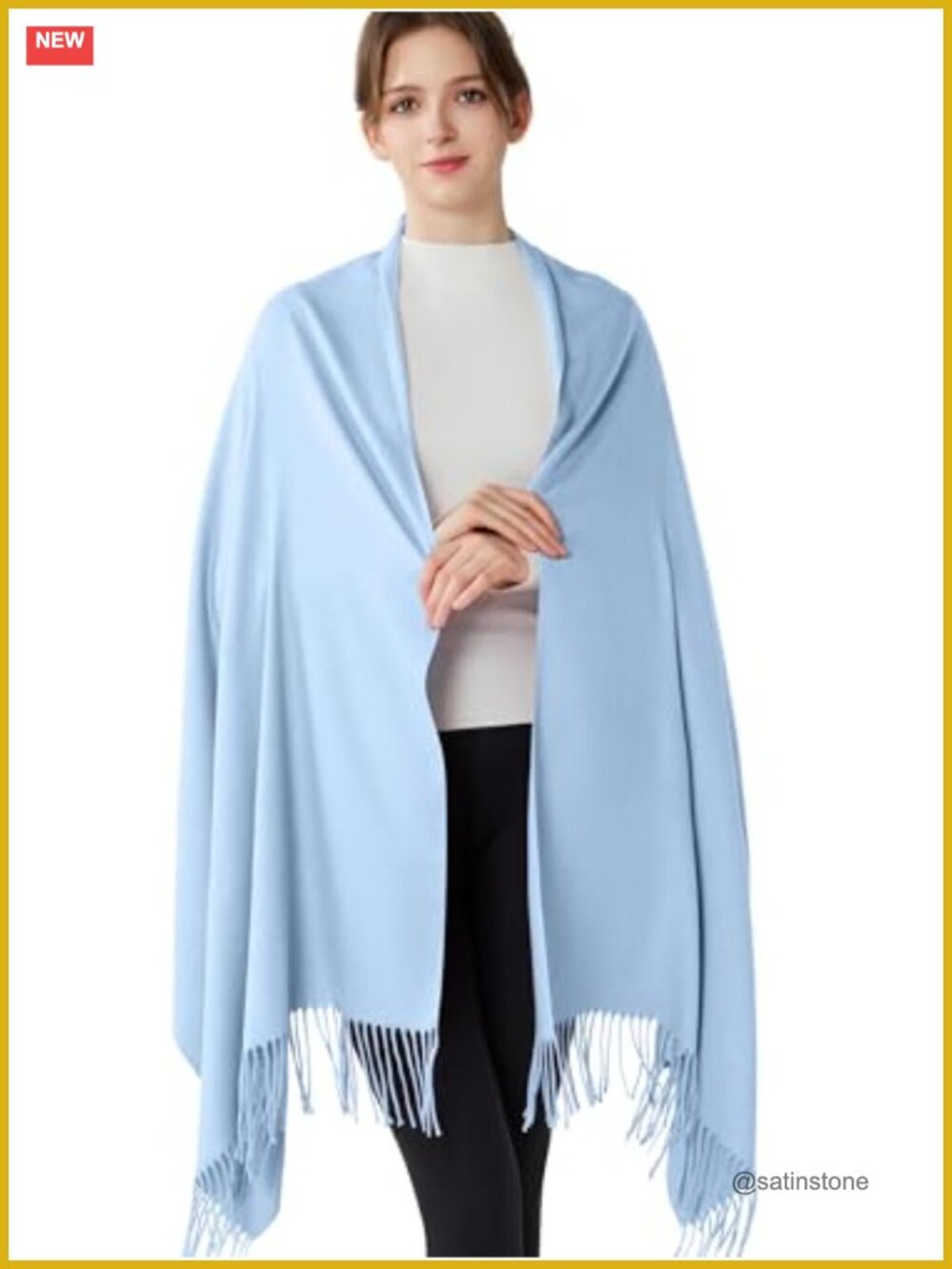 Women's Viscose Blend Pashmina Shawl Wrap for Evening Dress Wedding